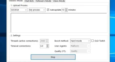 VIEWER BOT PARA TWITCH/YOUTUBE