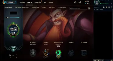 Conta LOL - 142 campeões - 69 skins - na md10 - Borda Plat