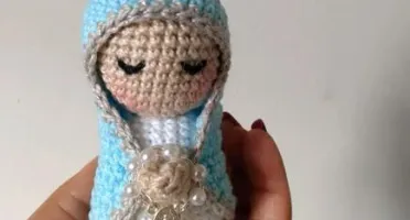 Mini Santinhas da Artesanato Flor de Lis