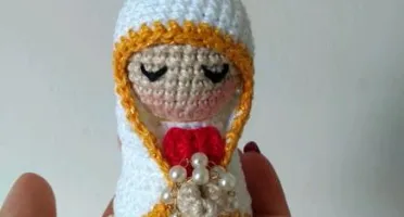 Mini Santinhas da Artesanato Flor de Lis