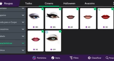Conta de avakin life - feminina