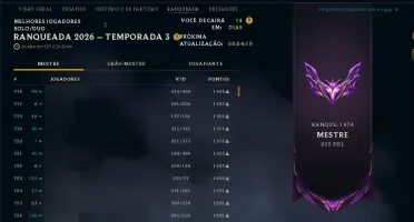 Conta league of legends Mestre