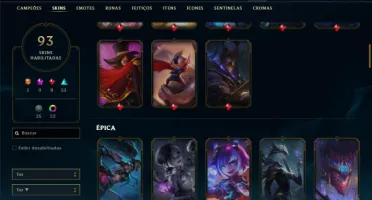Esmeralda 3 com 125 Champs e 93 Skins