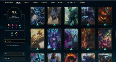 Esmeralda 3 com 125 Champs e 93 Skins