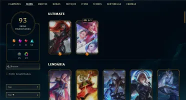 Esmeralda 3 com 125 Champs e 93 Skins