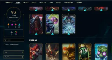 Esmeralda 3 com 125 Champs e 93 Skins
