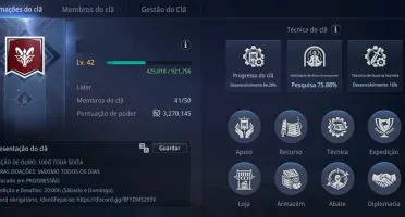 Clã Nível 42 - server SA43
