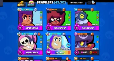Conta de brawl Stars RECHEADA de skins exclusivas
