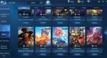 CONTA TOP MOBILE LEGENDS