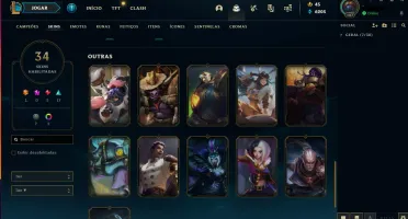 Conta League of Legends [Platina 4] [34 SKINS]