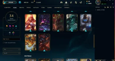Conta League of Legends [Platina 4] [34 SKINS]