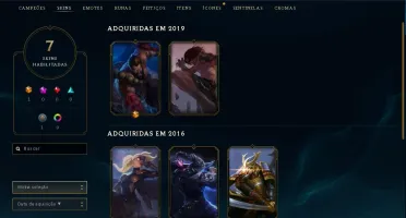 Conta lol diamante mmr alto