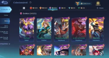 Conta mobile legends insana full heróis e emblemas