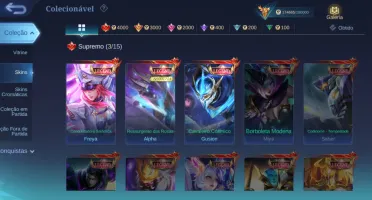 Conta mobile legends insana full heróis e emblemas