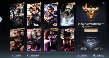 Conta mobile legends insana full heróis e emblemas