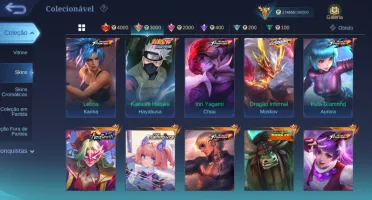 Conta mobile legends insana full heróis e emblemas