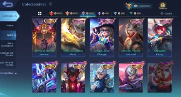 Conta mobile legends insana full heróis e emblemas