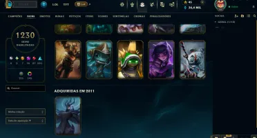 Conta Rara LOL 2011 - Skins Raras