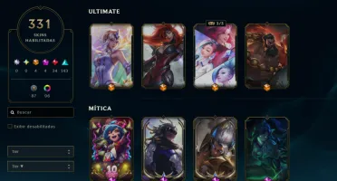 Conta Lol 331 skins (4 ultimate)