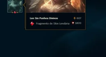 Conta LOL Unranked LVL 30+LeeSinPunhoGlorioso P/Desbloquear