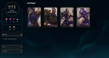 Conta Plat 4 274 Skins
