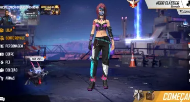 Conta Free Fire Conjunto Angelical , samurai , cowboy