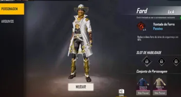 Conta Free Fire Conjunto Angelical , samurai , cowboy