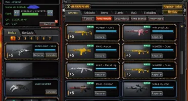 CONTA CROSSFIRE COM VÁRIAS ARMAS, PERSONAGENS E VIPS