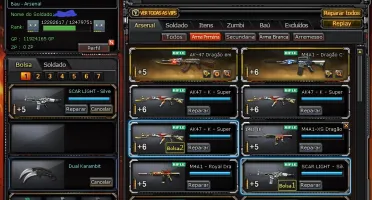 CONTA CROSSFIRE COM VÁRIAS ARMAS, PERSONAGENS E VIPS