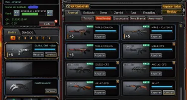 CONTA CROSSFIRE COM VÁRIAS ARMAS, PERSONAGENS E VIPS