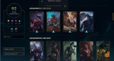 Conta de Valorant e League of Legends + 9000 gastos em skins