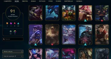 Conta Ouro IV, 91skin 139 campeões