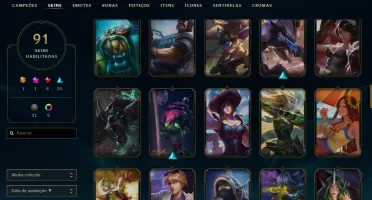 Conta Ouro IV, 91skin 139 campeões