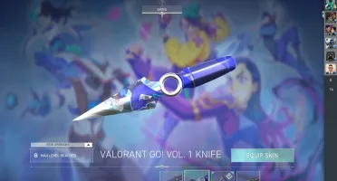CONTA VALORANT COM VARIAS SKINS PLATINA 2