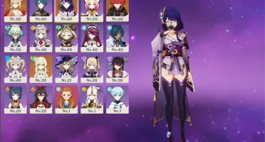 Arataki itto, Raiden, Yoimiya, Diluc, Ar37