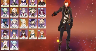 Arataki itto, Raiden, Yoimiya, Diluc, Ar37