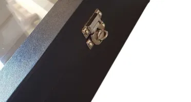 Porta Joias e Bijuterias com Porta Anel e Vidro na Tampa