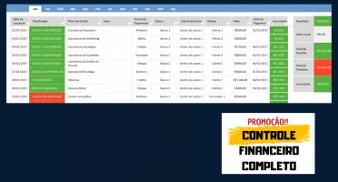 Planilha Controle Financeiro Completo