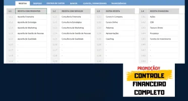 Planilha Controle Financeiro Completo