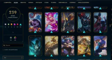 Conta Riot: Lol com 200+ skins e valorant com passe stars