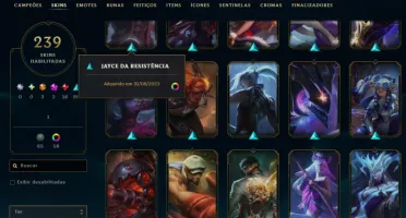 Conta Riot: Lol com 200+ skins e valorant com passe stars