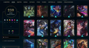 Conta Riot: Lol com 200+ skins e valorant com passe stars