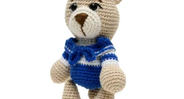 Urso Marinheiro Médio Amigurumi