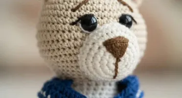 Urso Marinheiro Médio Amigurumi