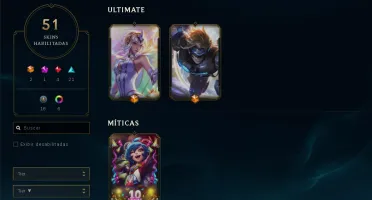 Conta League of Legends Diamante 4 com ótimas skins