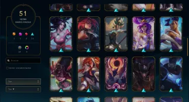 Conta League of Legends Diamante 4 com ótimas skins