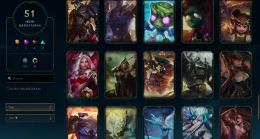 Conta League of Legends Diamante 4 com ótimas skins