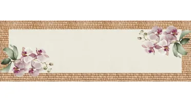 Caminho de Mesa 143x46cm - Florais e Folhagens