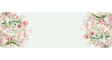 Caminho de Mesa 143x46cm - Florais e Folhagens