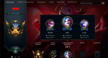 CONTA DE LOL GOLD 3, MAIN ADC, 1 ULTIMATE, 5 LENDARIAS.
